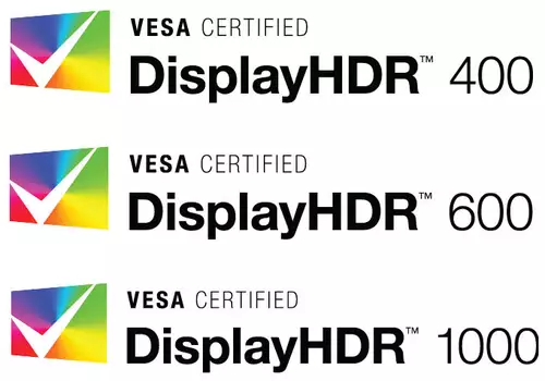 VESA DisplayHDR 400, 600 und 1.000