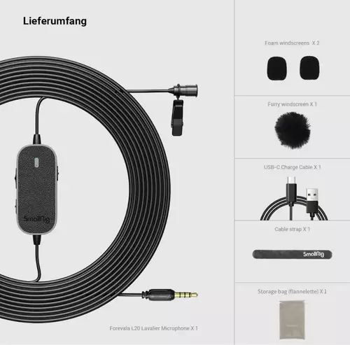 SmallRig Forevala L20: Preiswertes Lavalier Mikro