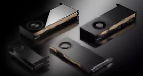 Nvidia RTX-A Reihe, links unten die neue A2000 