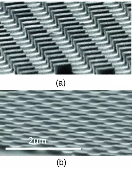 Zwei unterschiedliche Konversions-Nanostrukturen im Experiment 