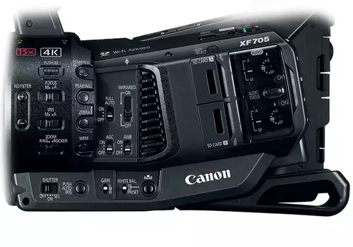 Canon XF705 1" 4K-Camcorder - Teil 1: Ausstattung, Bedienung und Formate : gain undAWB
