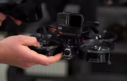 Cinewhoop drone of the "Right up our alley" drone video.