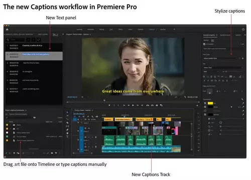 New subtitle workflow