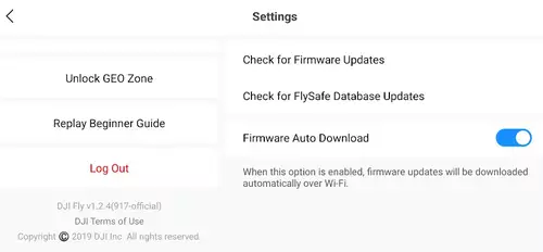 Neue Versionen der DJI Fly App zuknftig per In-App Updatefunktion 