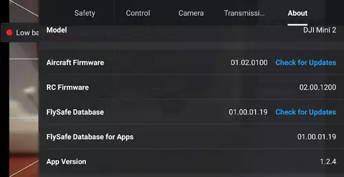 Firmware und FlySafe Update 