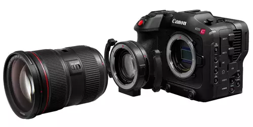 Canon Cinema EOS C70 - S35 RF-Mount mit optionalem EF-Speedbooster