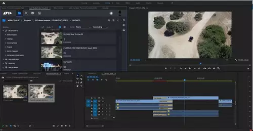 MediaCentral Panel in Premiere Pro 