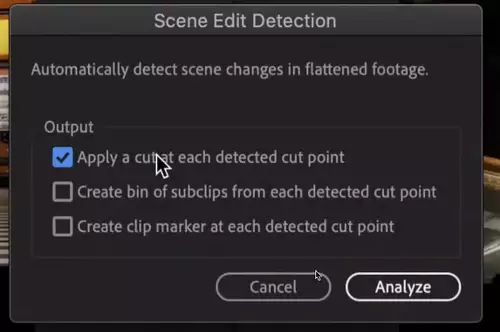 Scene Edit Detection 