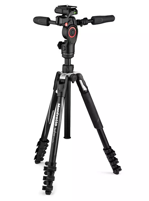 Manfrotto Befree 3-Way Live Advanced - Reisestativ-Kit mit Fluid-Kopf