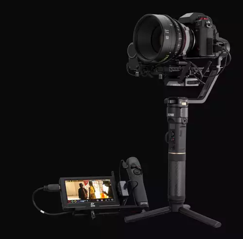 Zhiyun Crane 2S mit TransMount Videobertragungssytem 