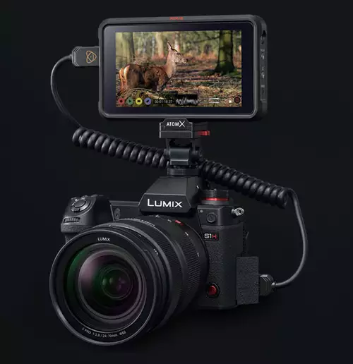 Lumix S1H mit Atomos Ninja V