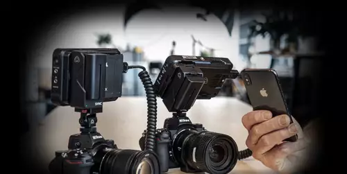 Zwei Nikon Kameras mit Atomos Ninja V und AtomX SYNC Modul 