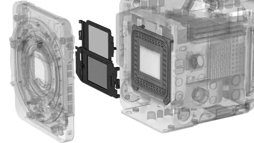 elektronisches, variables ND Filter-System bei Sony Burano