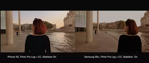 Filmen mit dem Smartphone: Apple iPhone XS, Filmic Pro und Zhiyun Smooth 4 Gimbal in der Praxis  : iPhoneSamsungS9 2