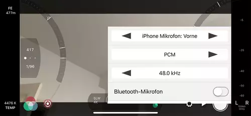 FiLMiC Pro mit dem iPhone Xs - Perfekte Partner? : filmic8 audio
