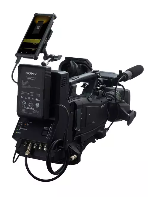 Sony Xperia Pro as modem/display for the Sony PXW Z450 broadcast camera 