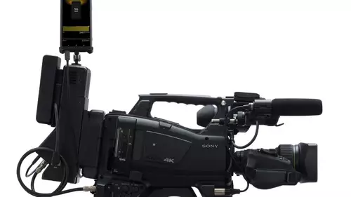 Sony Xperia Pro with Sony PXW Z450 broadcast camera 