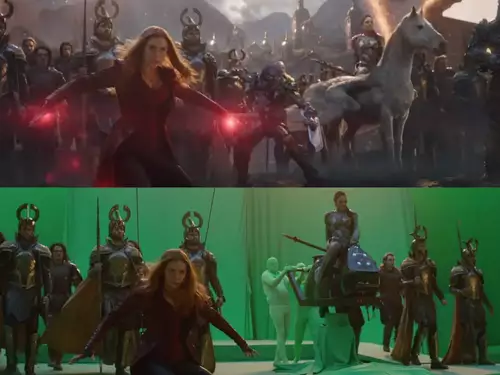 Avengers mit und ohne VFX 