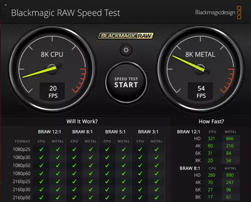 Blackmagic RAW Speed Test 