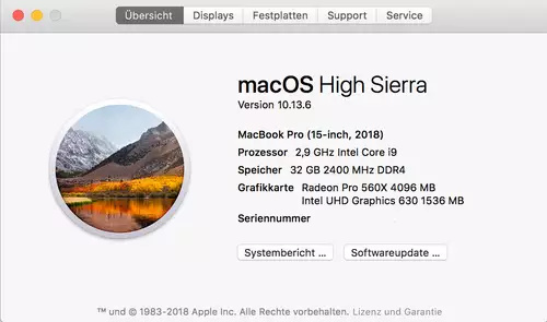 Apple MacBook Pro 2018 im 4K Schnitt Performance Test: ARRI, RED, VariCam Material in FCPX, Premiere Pro und Resolve  : MacbookPro 1