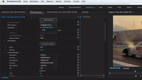 Umfassende REDCODE RAW Untersttzung in Premiere Pro CC