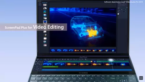 Asus ZenBook Pro Duo im Einsatz mit Corel VideoStudio Pro 