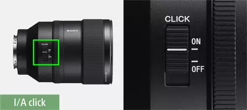 Sony FE 135mm F1.8 GM - declickable aperture