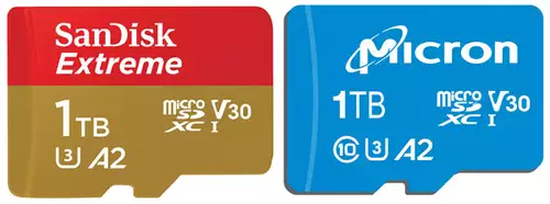 SanDisk und Micron 1TB microSDXC Speicherkarten 