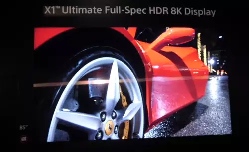 Sony 85 HDR 8K-TV mit 10.000 nits Helligkeit 