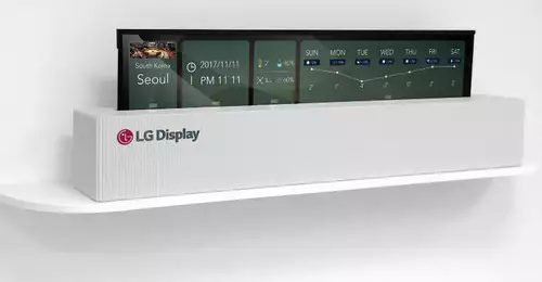 LG Displays einrollbarer 65" OLED Fernseher 