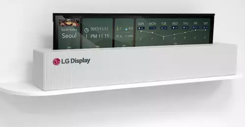  LG displays rollable 65" OLED TVs 