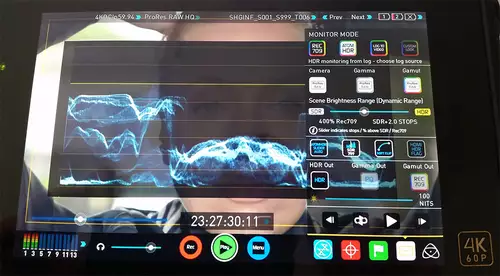 ProRes RAW: EVA1 u. Shogun Inferno (inkl. Vergleich zu Canon C200 und Ursa Mini 4.6K) : Waveform Atomos