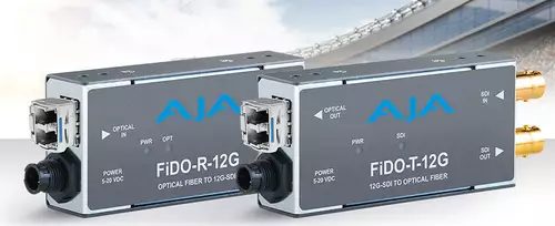 AJA FiDO 12G SDI/Optische Glasfaser Mini-Konverter 
