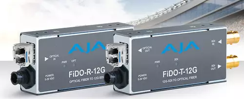 AJA FiDO 12G SDI/Optical Fiber Optic Mini Converter