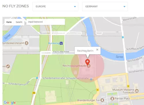 No-Fly-Zone am Reichstag 