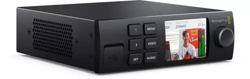 Der Blackmagic Web Presenter trant sich als USB-Webcam für Streaming