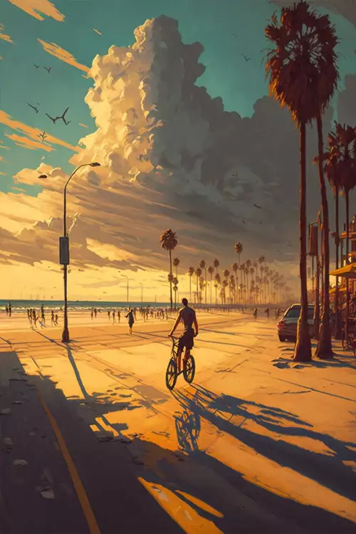 Stoppt Mickey Mouse die KI Kunst Revolution? Künstler protestieren gegen KI Konkurrenz : venice-beach