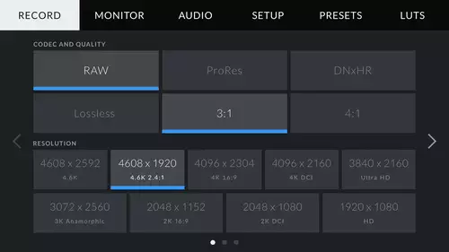 Ursa Mini 4.6K und komprimierte RAW-Formate