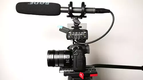 Panasonic GH5 mit DMW-XLR1, Rode NTG2 und Sennheiser AVX-Fukstrecke