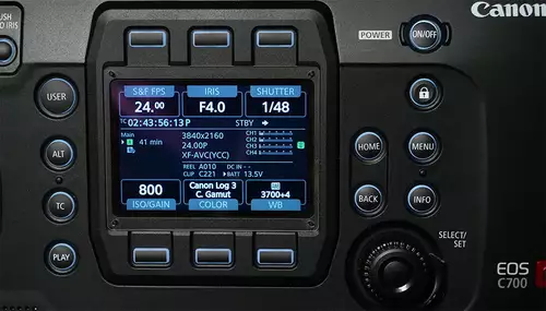 Canon EOS C700 - Handling, Testlabor und Fazit - Teil 2 : trad2x3buttonDesign