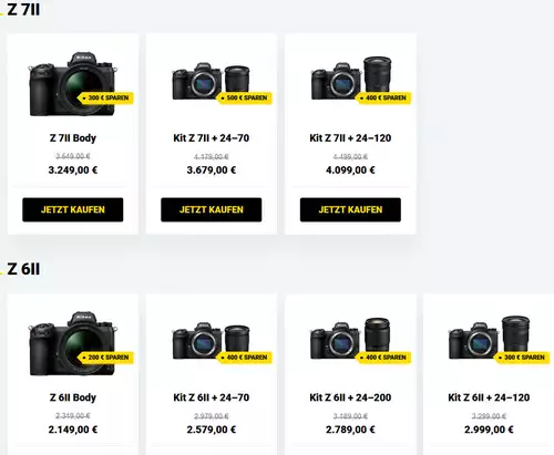 Aktuelle Cashbacks und Rabatte Dezember 2022 : nikon