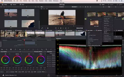 Panasonic GH5 10-Bit Material nach Cineform transkodiert in Resolve