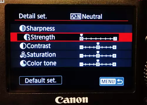 Neutrales Bildprofil bei der Canon 5D MK IV