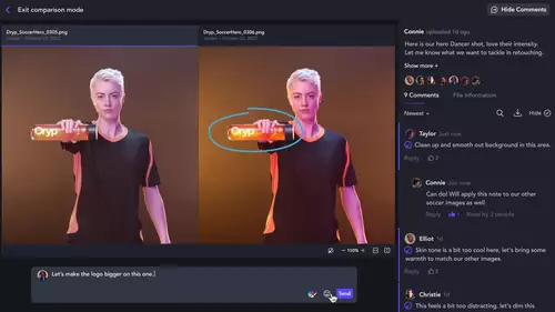 Frame.io with comparison function