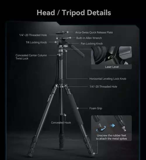 Modulares SmallRig CT190 Videostativ fr 154,90 Euro verfgbar (inkl.Monopod)