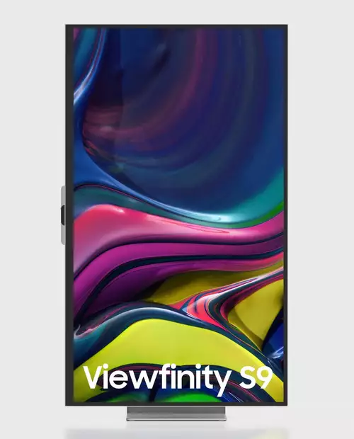 Samsung ViewFinity S9 im Pivot Modus 