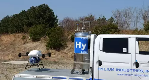 HyliumX Wasserstoff-Drohne Tankwagen 