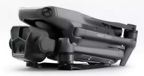 DJI Mavic 3 Pro folded up. 