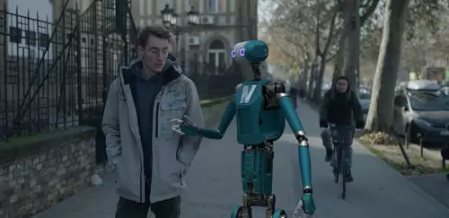 CG character integrated into the scene. 