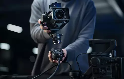 Ronin 4D Flex below with Zenmuse X9.